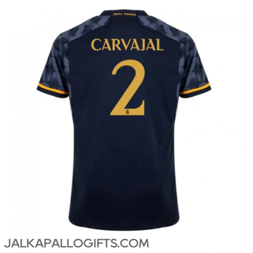 Real Madrid Daniel Carvajal #2 Vieraspaita 2023-24 Lyhythihainen